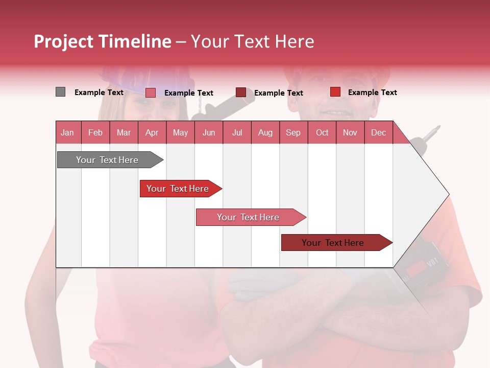 Assistant Battery White PowerPoint Template