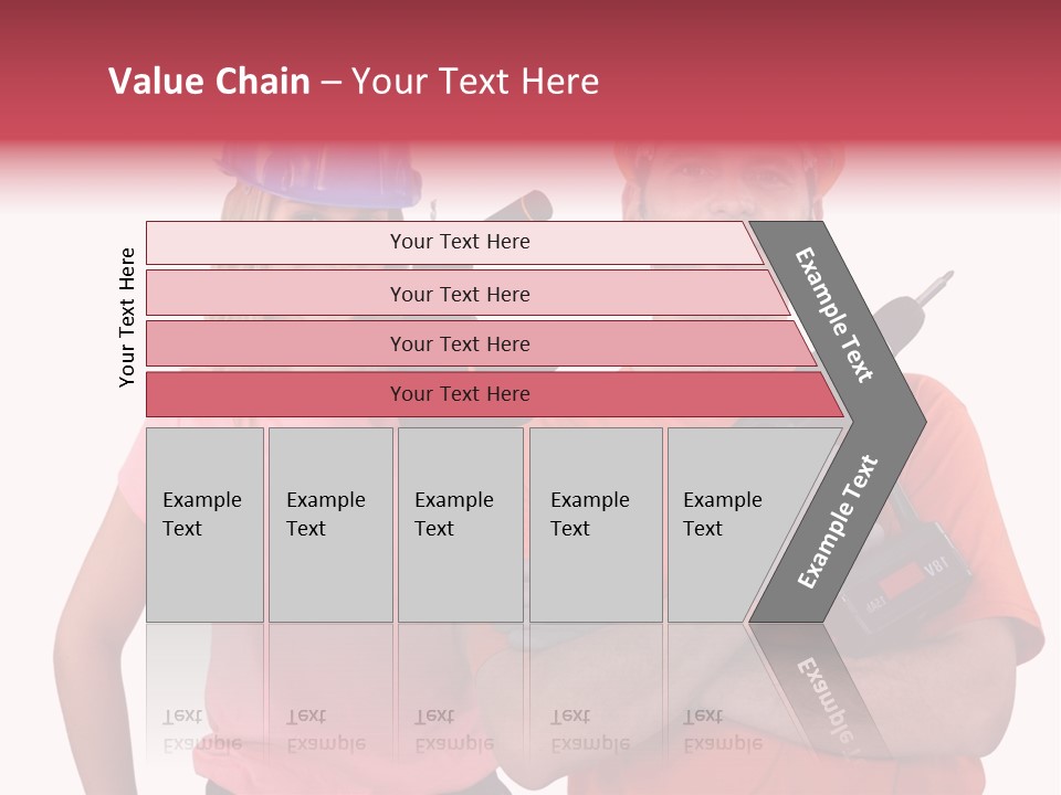 Assistant Battery White PowerPoint Template