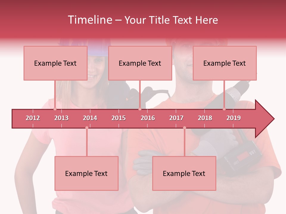 Assistant Battery White PowerPoint Template