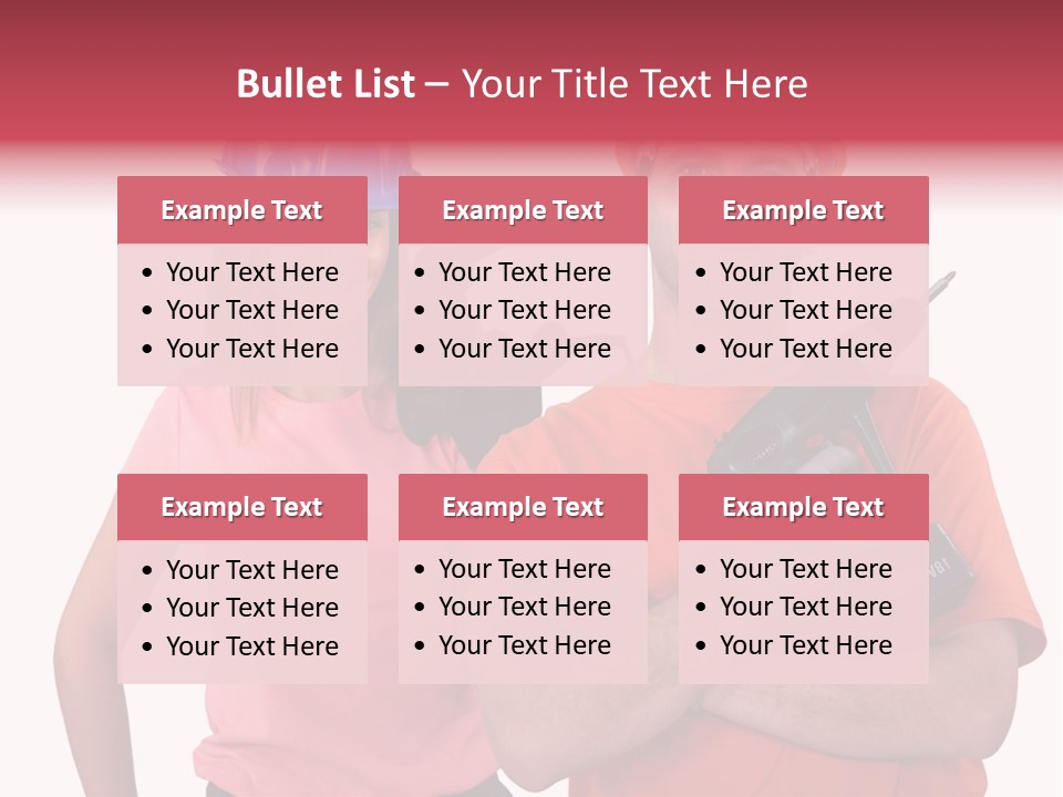 Assistant Battery White PowerPoint Template