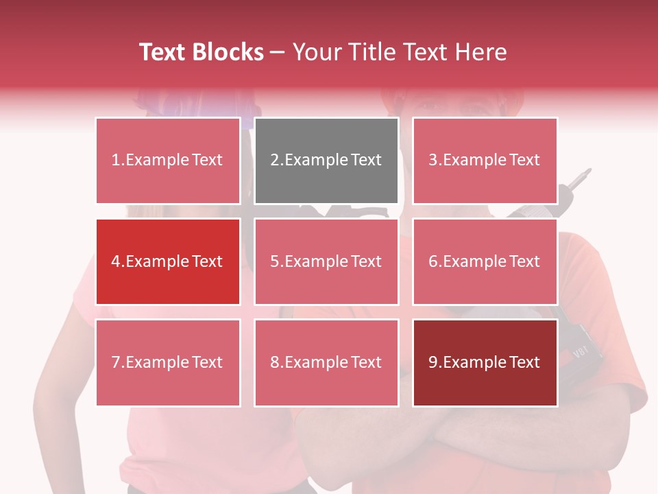 Assistant Battery White PowerPoint Template