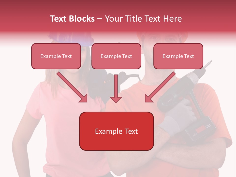 Assistant Battery White PowerPoint Template