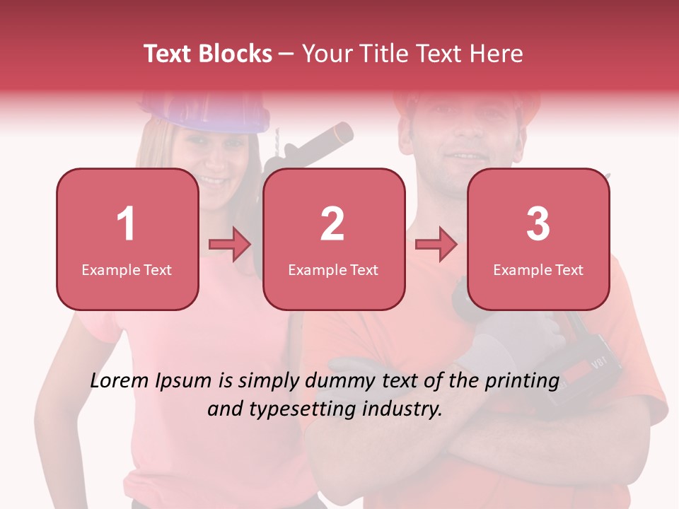 Assistant Battery White PowerPoint Template