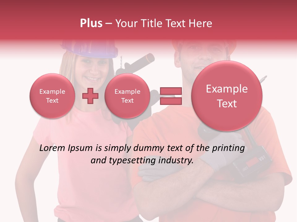 Assistant Battery White PowerPoint Template