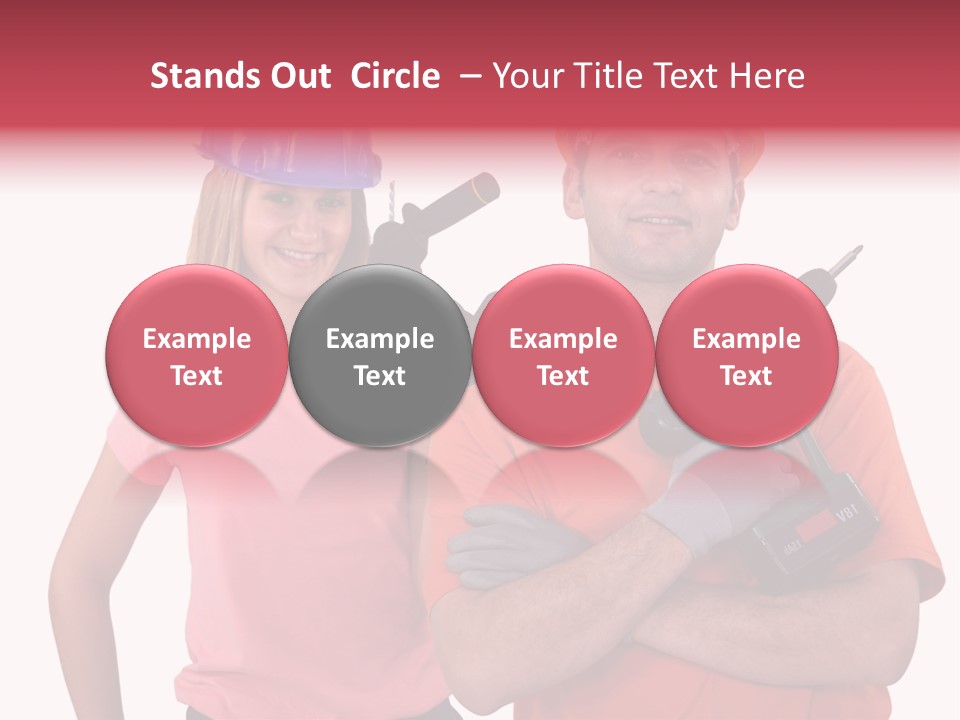 Assistant Battery White PowerPoint Template