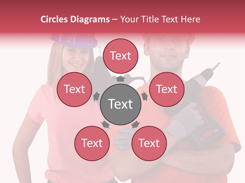 Assistant Battery White PowerPoint Template