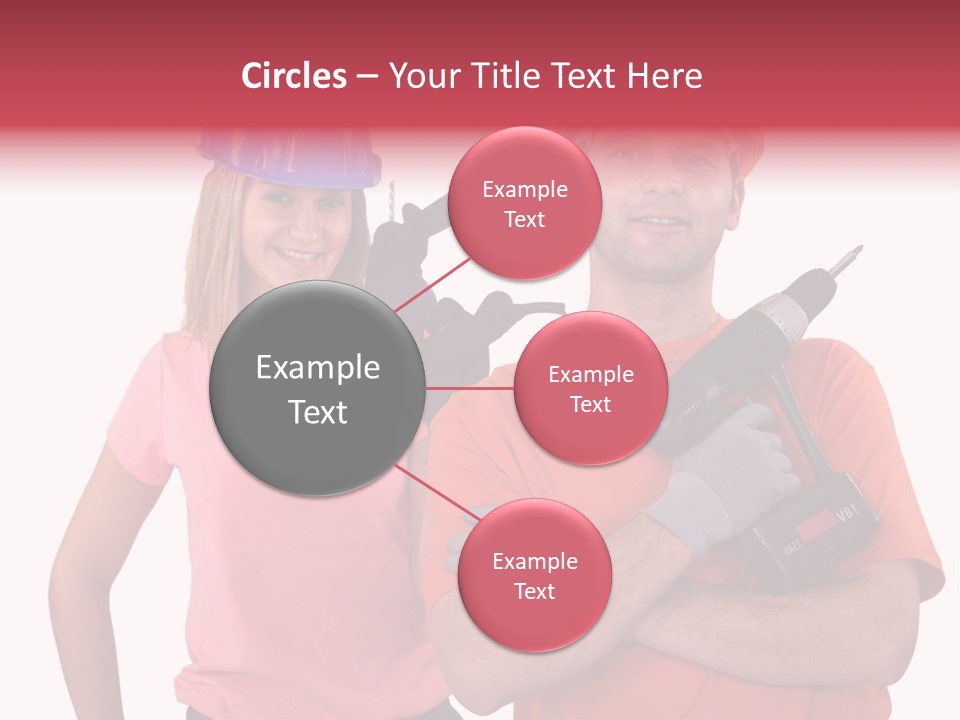 Assistant Battery White PowerPoint Template