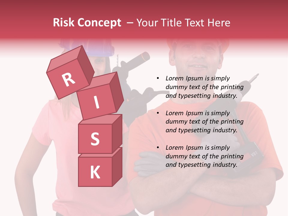 Assistant Battery White PowerPoint Template