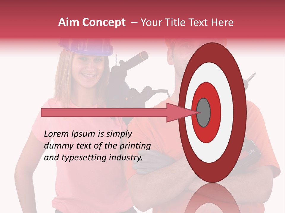 Assistant Battery White PowerPoint Template