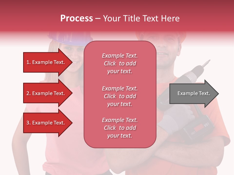 Assistant Battery White PowerPoint Template