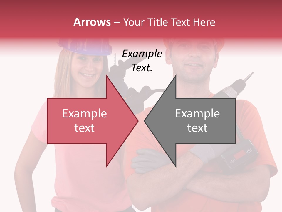 Assistant Battery White PowerPoint Template