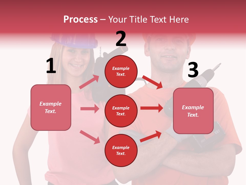 Assistant Battery White PowerPoint Template