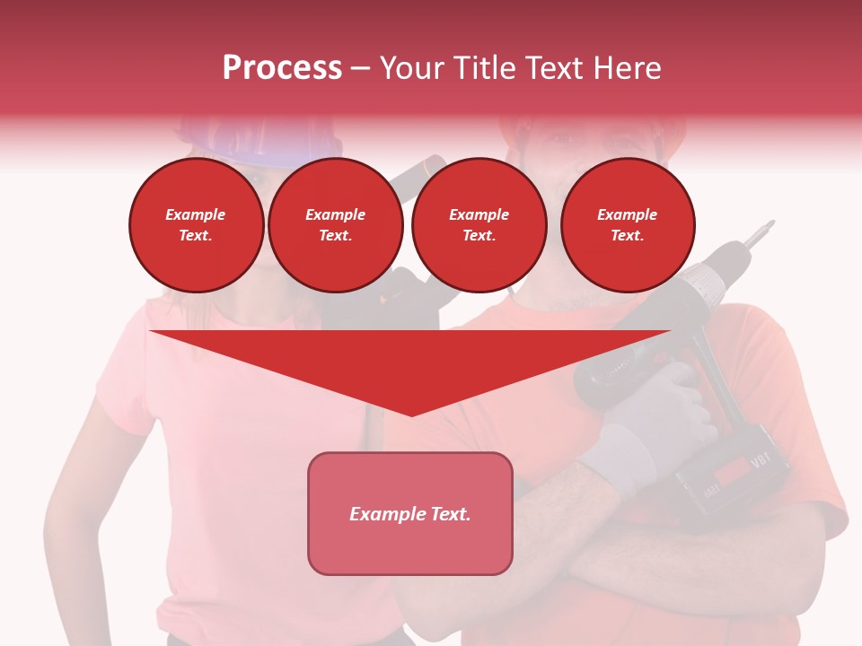 Assistant Battery White PowerPoint Template