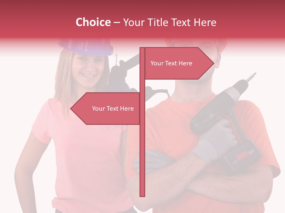 Assistant Battery White PowerPoint Template