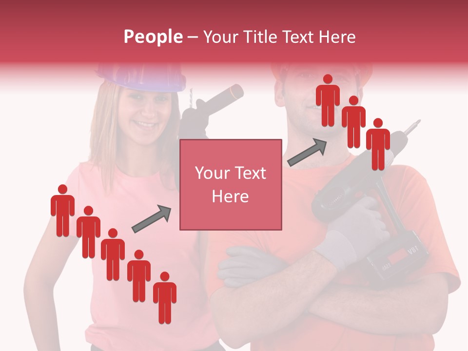 Assistant Battery White PowerPoint Template