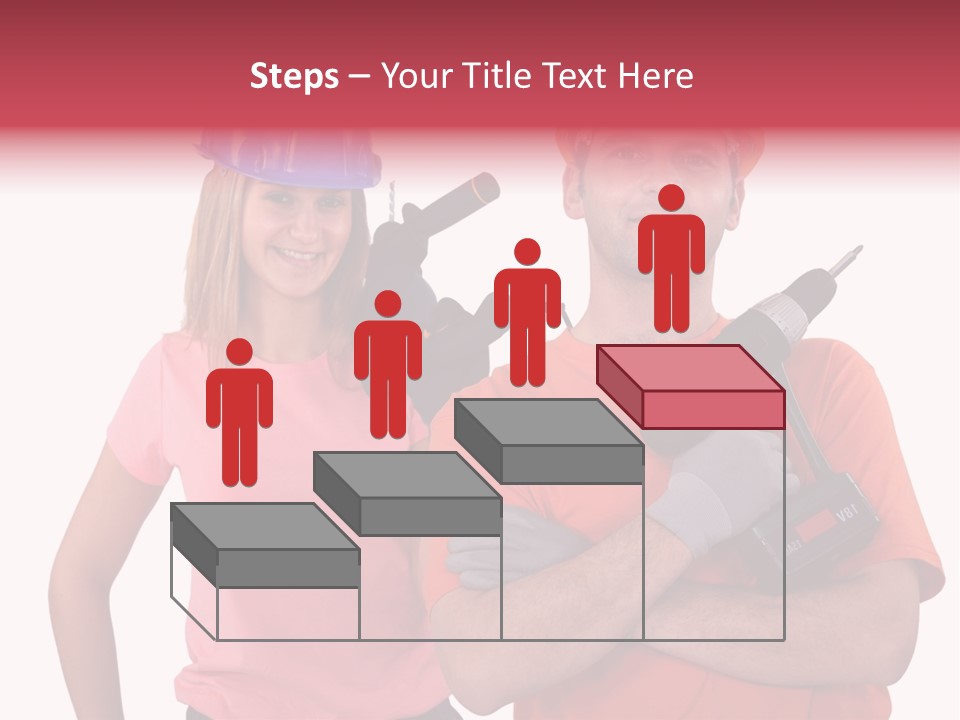 Assistant Battery White PowerPoint Template