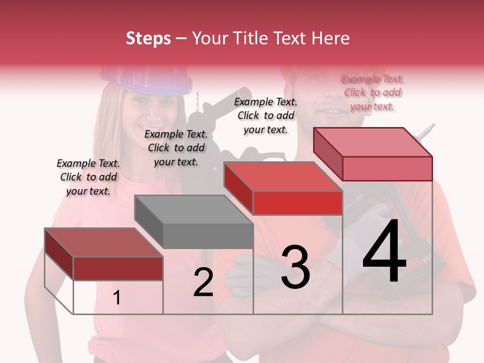Assistant Battery White PowerPoint Template