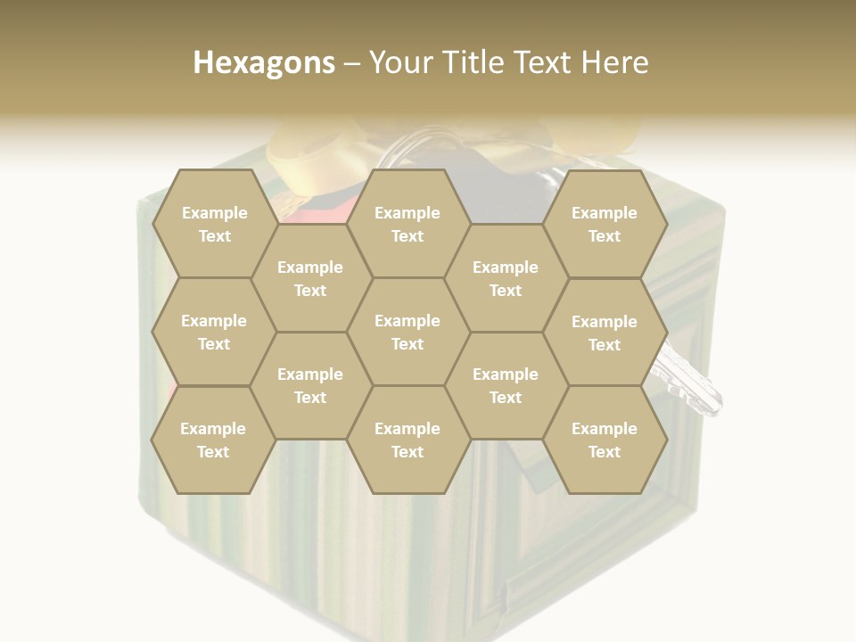 A Present Box With A Car Key On It PowerPoint Template