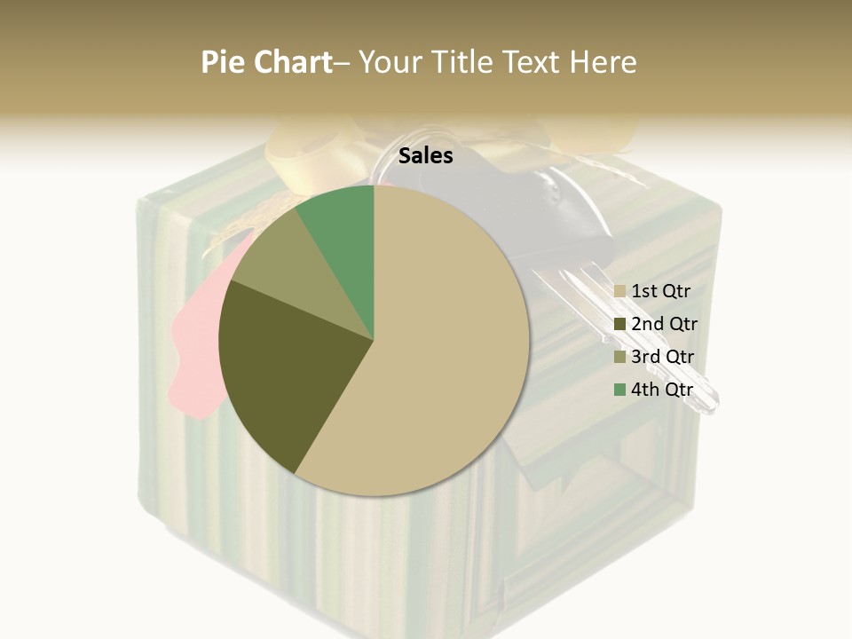 A Present Box With A Car Key On It PowerPoint Template
