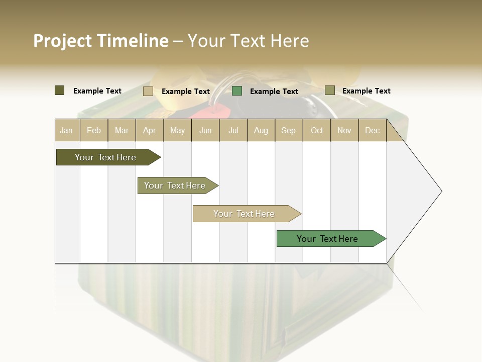 A Present Box With A Car Key On It PowerPoint Template