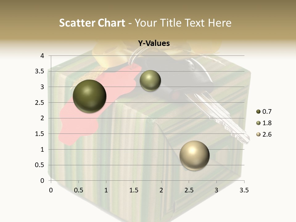 A Present Box With A Car Key On It PowerPoint Template