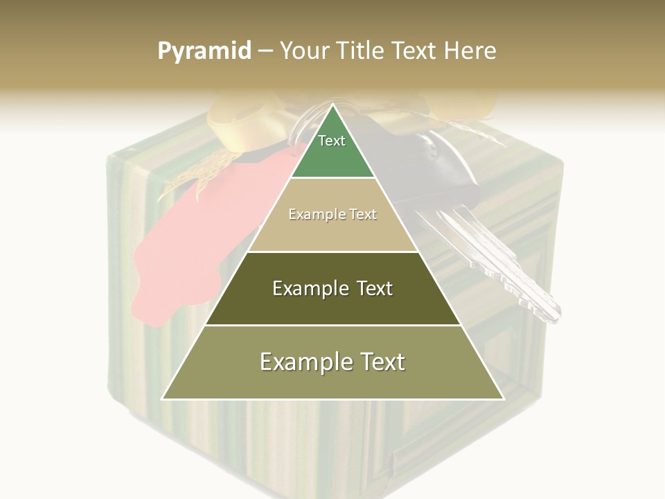 A Present Box With A Car Key On It PowerPoint Template
