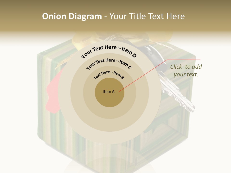 A Present Box With A Car Key On It PowerPoint Template