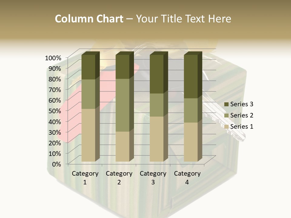 A Present Box With A Car Key On It PowerPoint Template