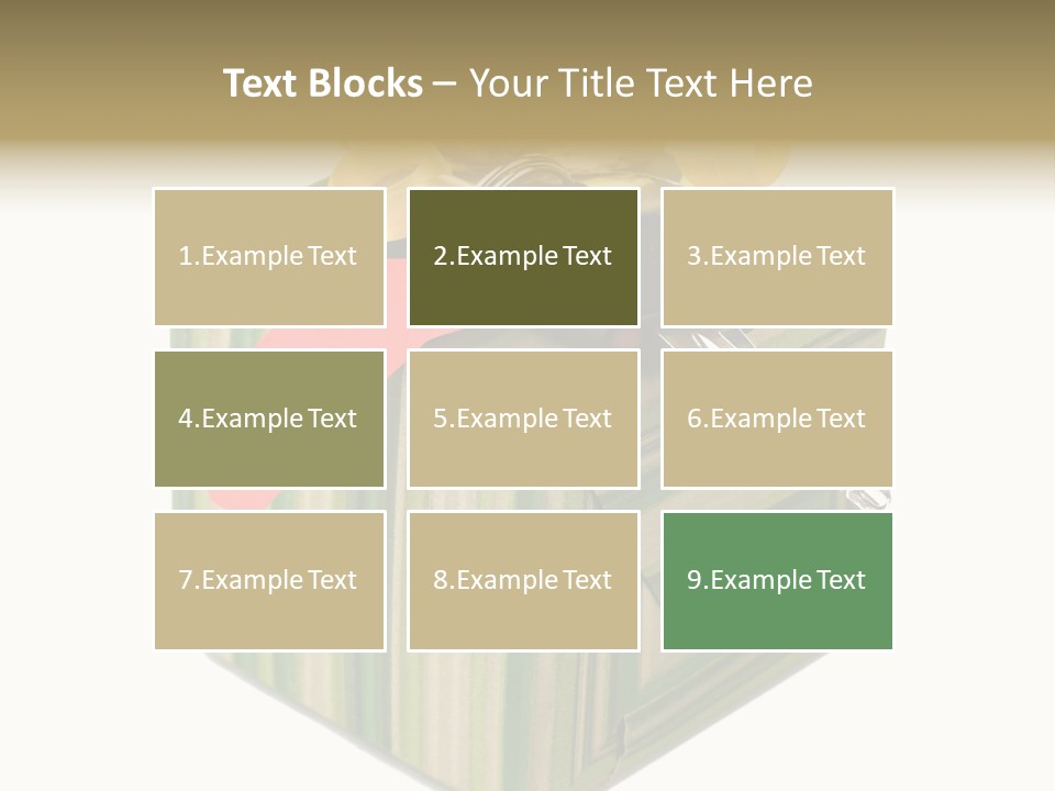 A Present Box With A Car Key On It PowerPoint Template