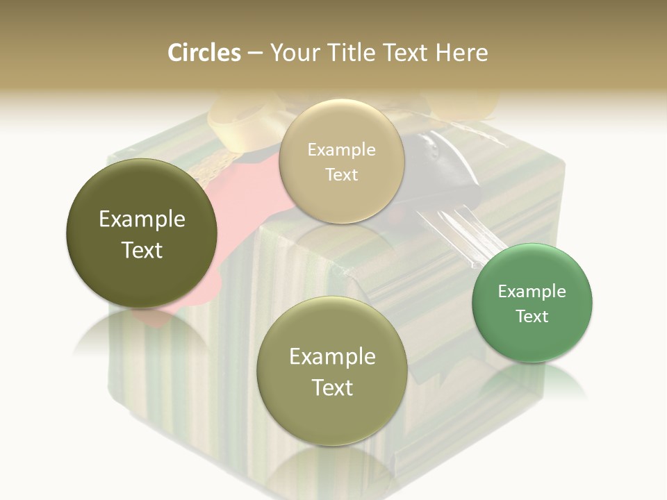 A Present Box With A Car Key On It PowerPoint Template