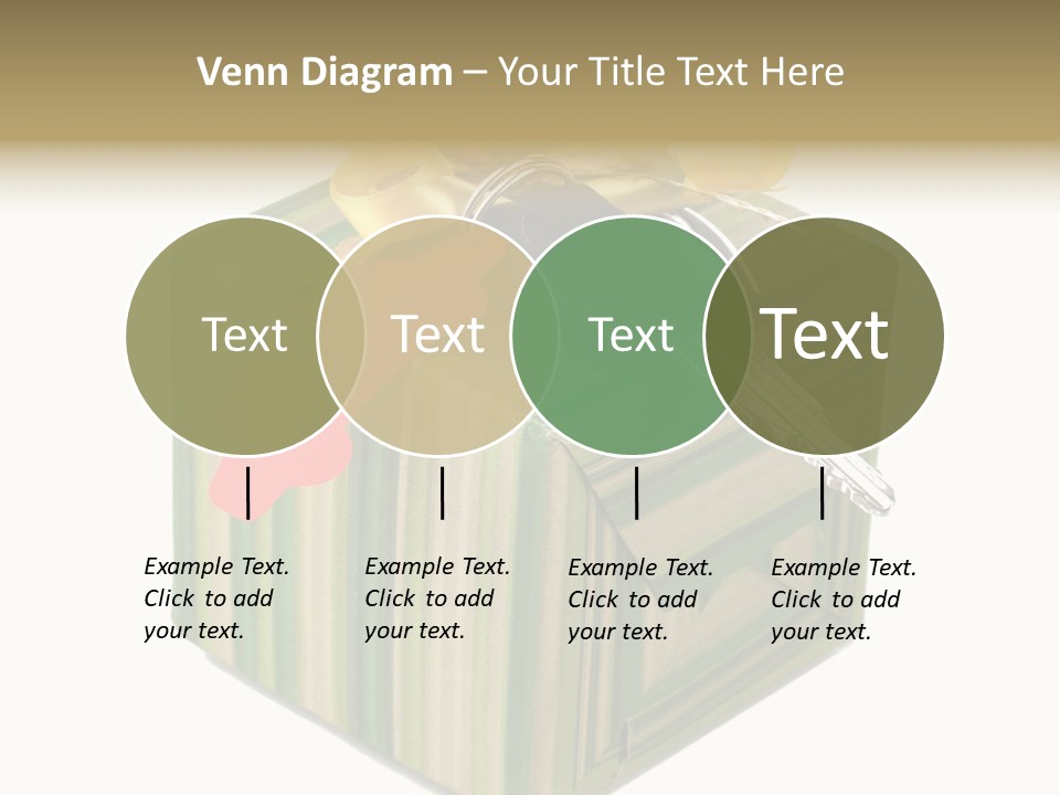 A Present Box With A Car Key On It PowerPoint Template