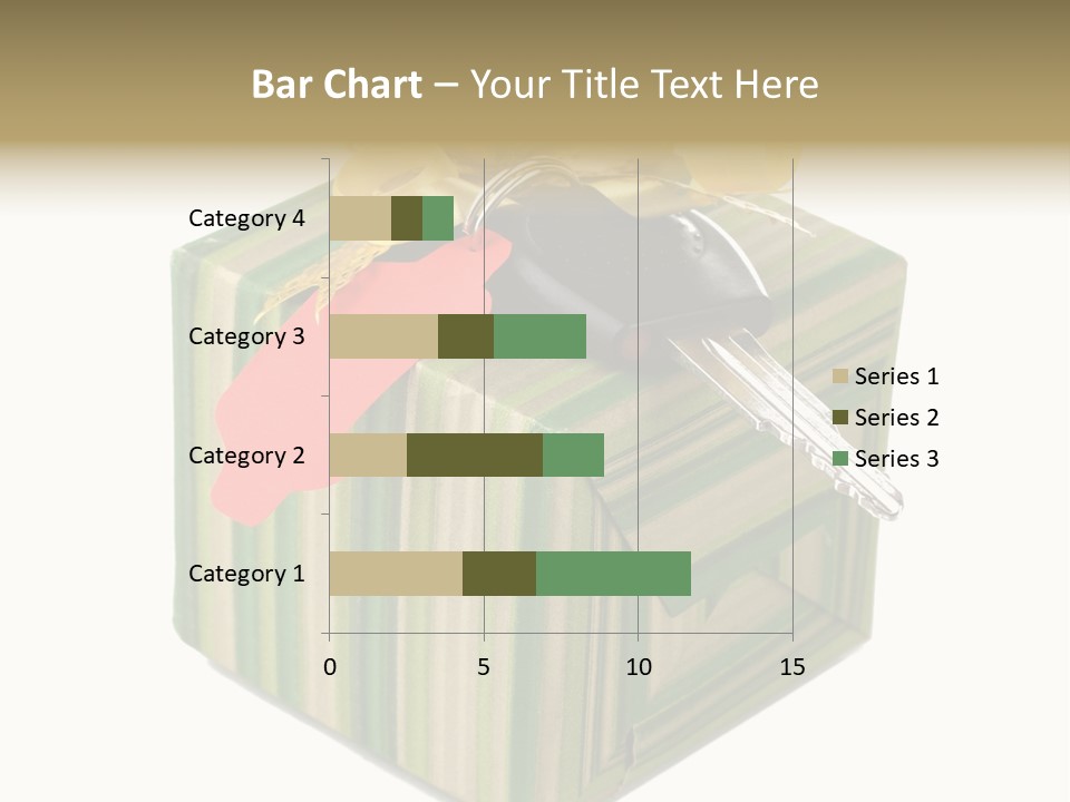 A Present Box With A Car Key On It PowerPoint Template