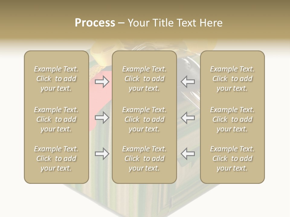 A Present Box With A Car Key On It PowerPoint Template