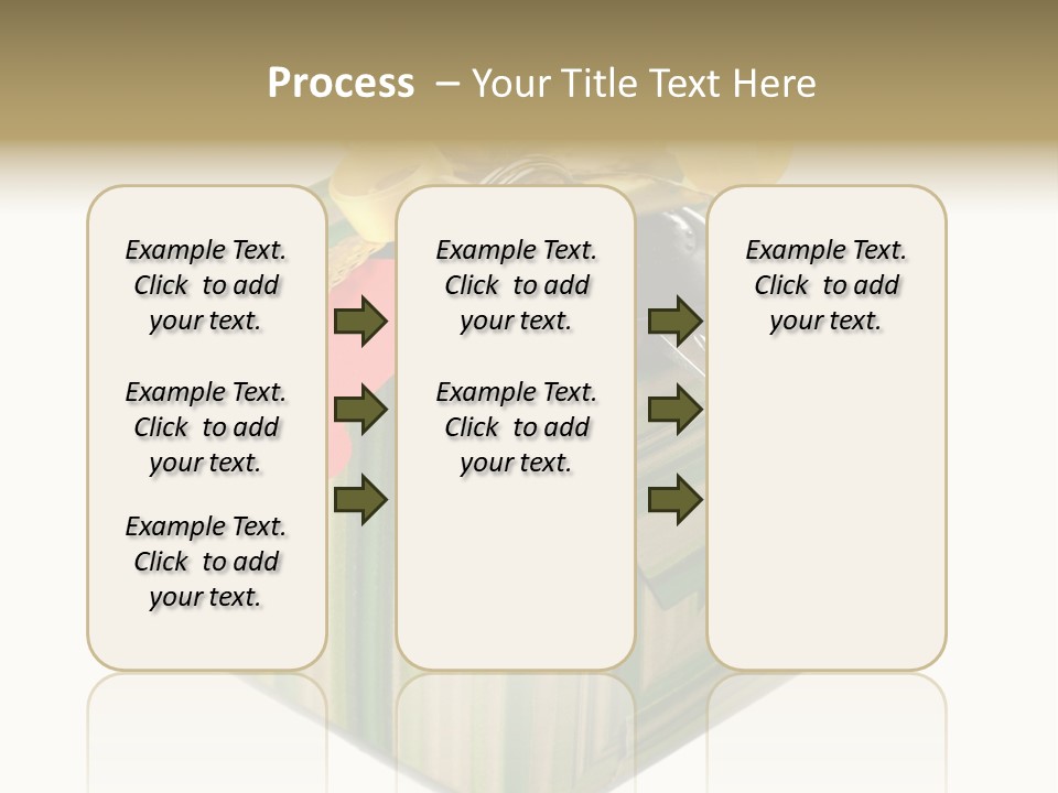 A Present Box With A Car Key On It PowerPoint Template