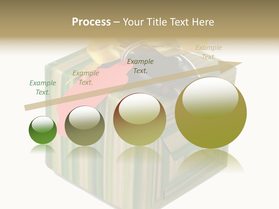 A Present Box With A Car Key On It PowerPoint Template