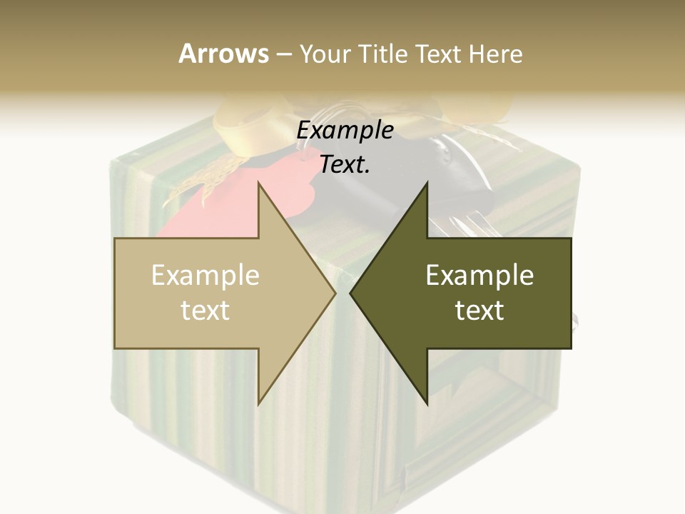 A Present Box With A Car Key On It PowerPoint Template