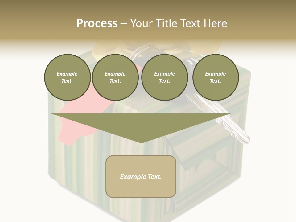 A Present Box With A Car Key On It PowerPoint Template