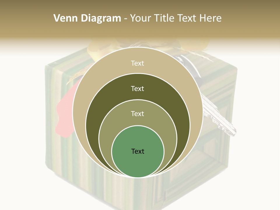 A Present Box With A Car Key On It PowerPoint Template