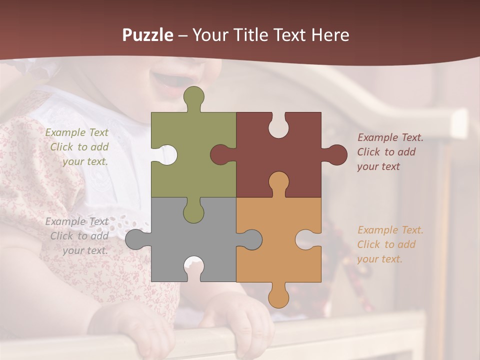 Small Baby Positive PowerPoint Template