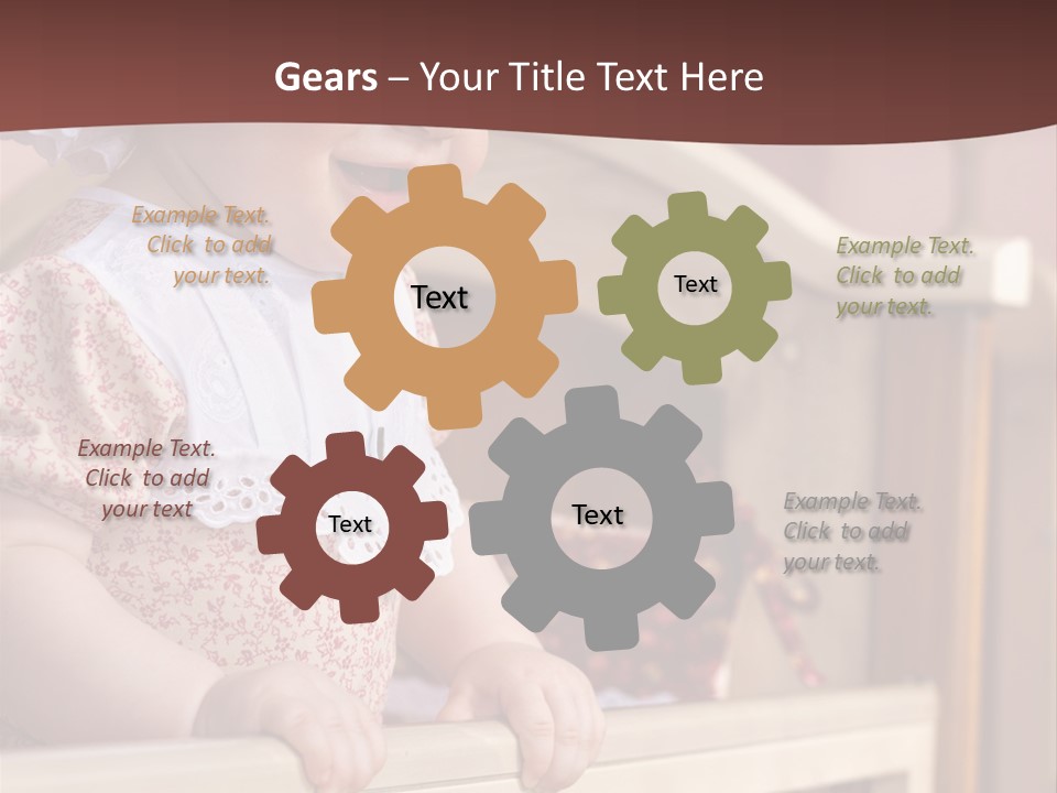 Small Baby Positive PowerPoint Template