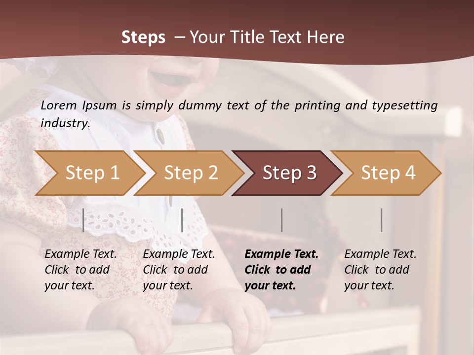 Small Baby Positive PowerPoint Template