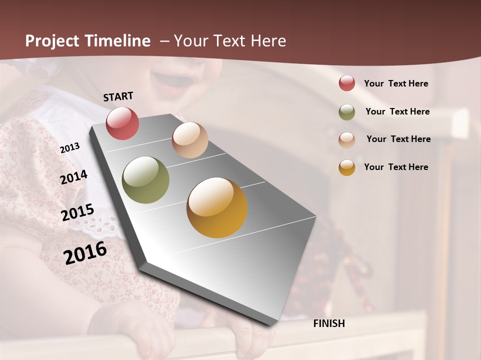 Small Baby Positive PowerPoint Template