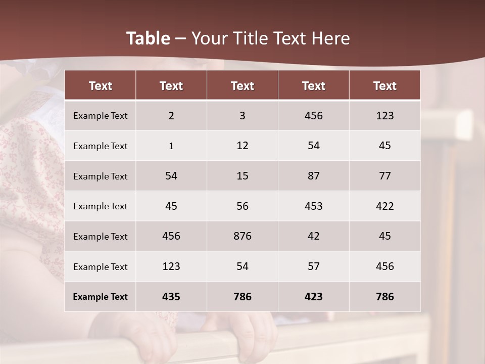 Small Baby Positive PowerPoint Template