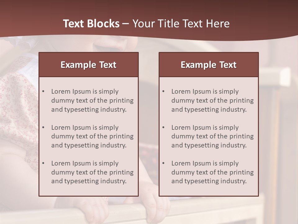Small Baby Positive PowerPoint Template