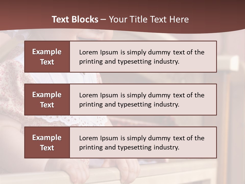 Small Baby Positive PowerPoint Template