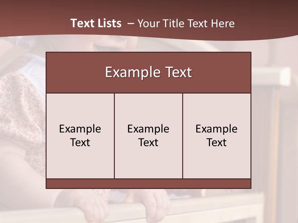 Small Baby Positive PowerPoint Template