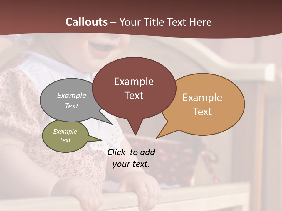 Small Baby Positive PowerPoint Template