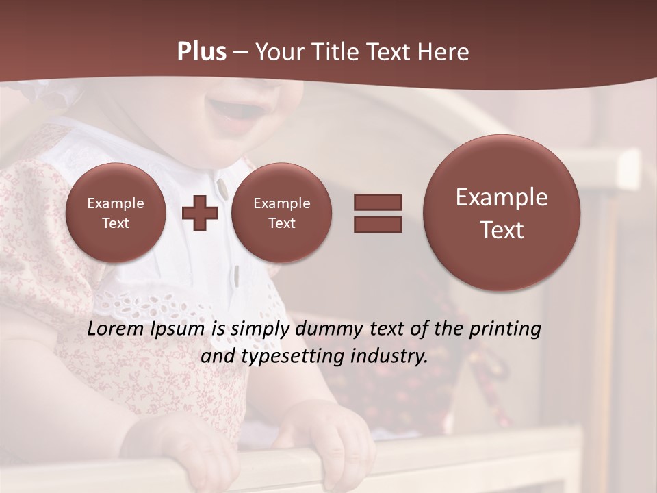 Small Baby Positive PowerPoint Template