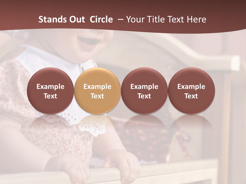 Small Baby Positive PowerPoint Template