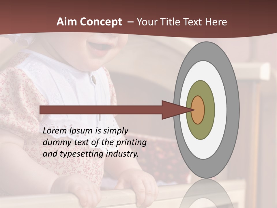 Small Baby Positive PowerPoint Template